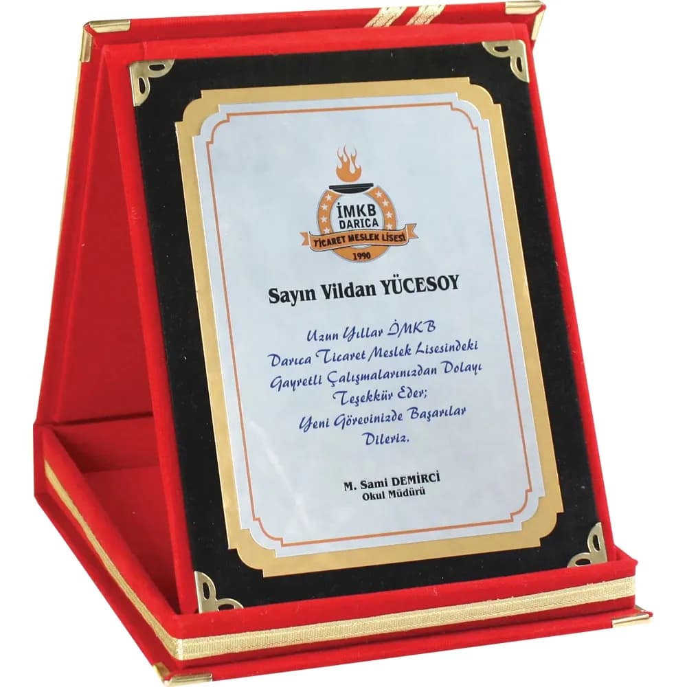 Promosyon Albüm Plaket AP-01K-12x16 - Toptan Baskılı