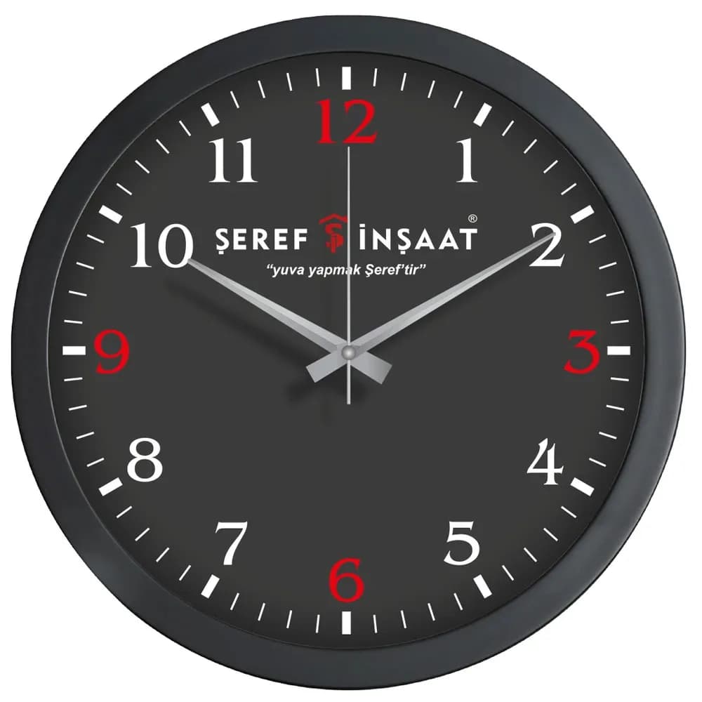 Promosyon Plastik Duvar Saati V30-334-S - Toptan Baskılı