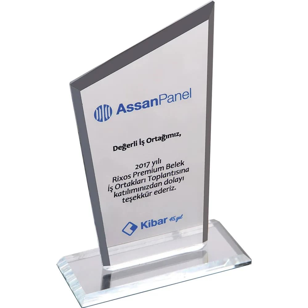 Promosyon Kristal Plaket EKT-310-ŞF - Toptan Baskılı