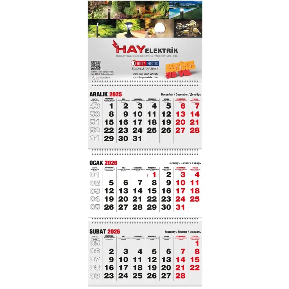 Promosyon Klasik Gemici Takvim GMC-09 - Toptan Baskılı