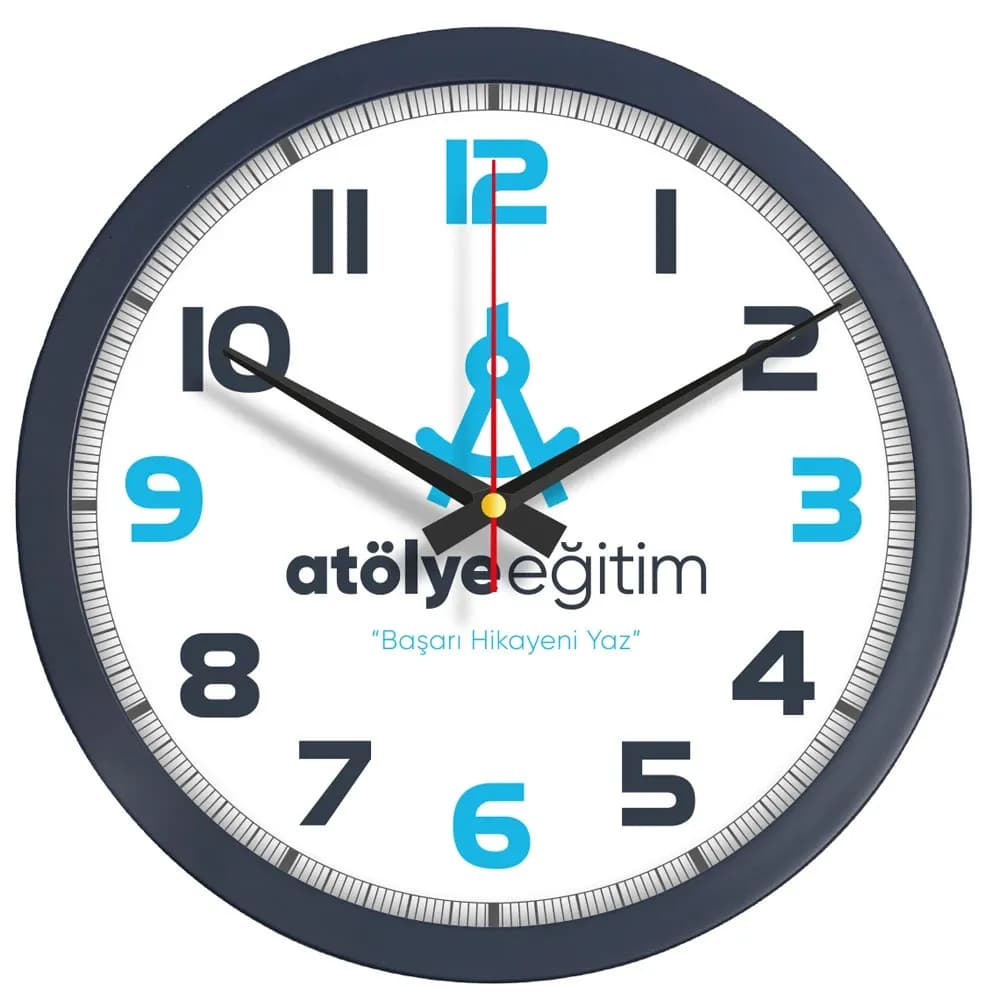 Promosyon Plastik Duvar Saati V30-334-L - Toptan Baskılı