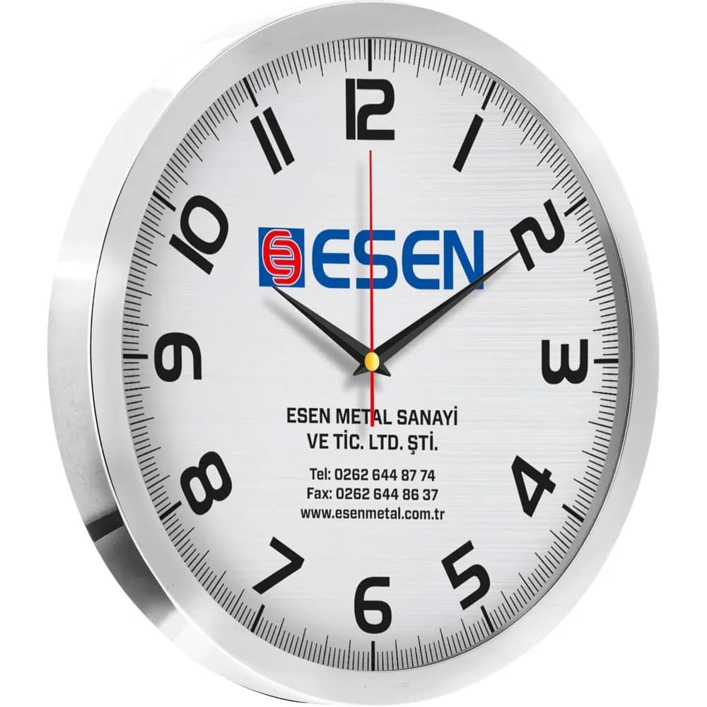 Promosyon Metal Duvar Saati V30-940-B - Toptan Baskılı
