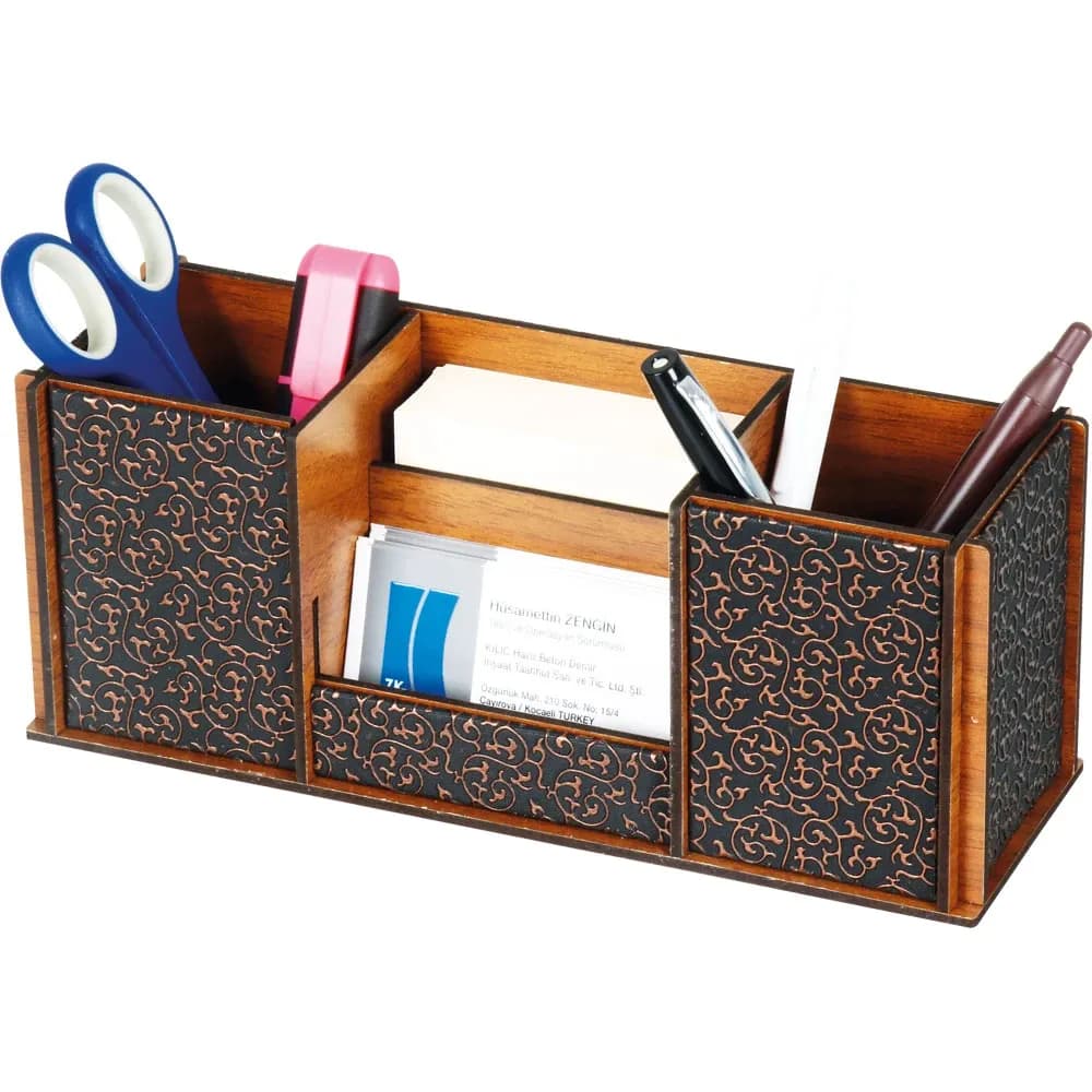 Promosyon Ahşap Organizer AH-3240 - Toptan Baskılı
