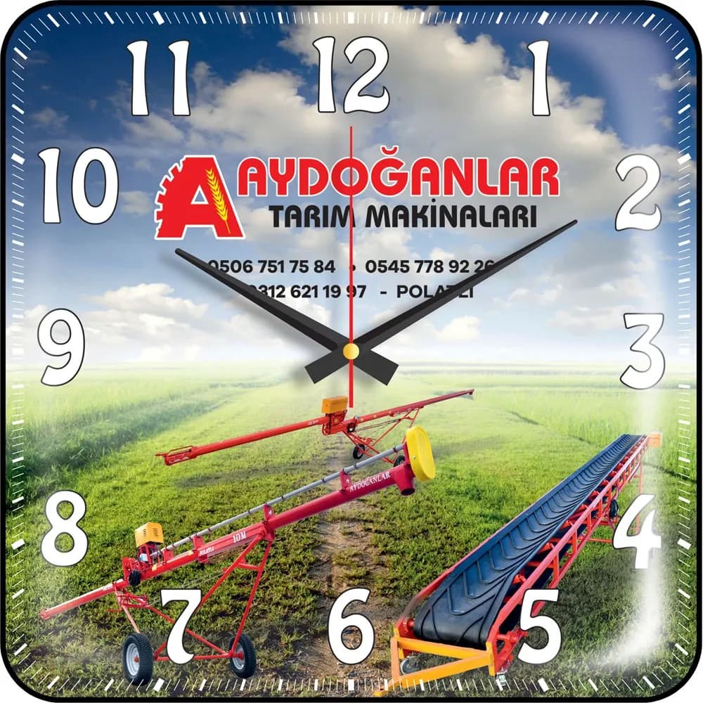Promosyon Bombe Cam Duvar Saati V30-531-B - Toptan Baskılı