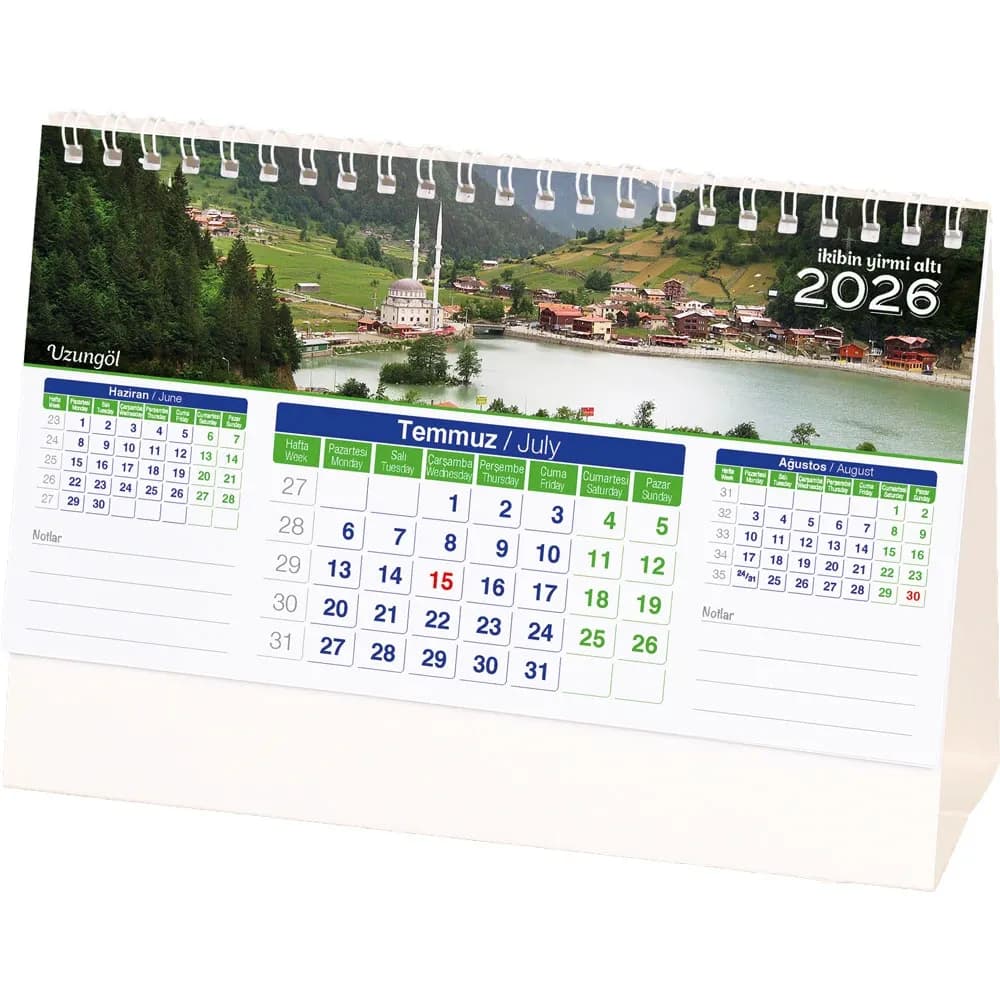 Promosyon Manzara Masa Takvimi AMT-01-TB - Toptan Baskılı