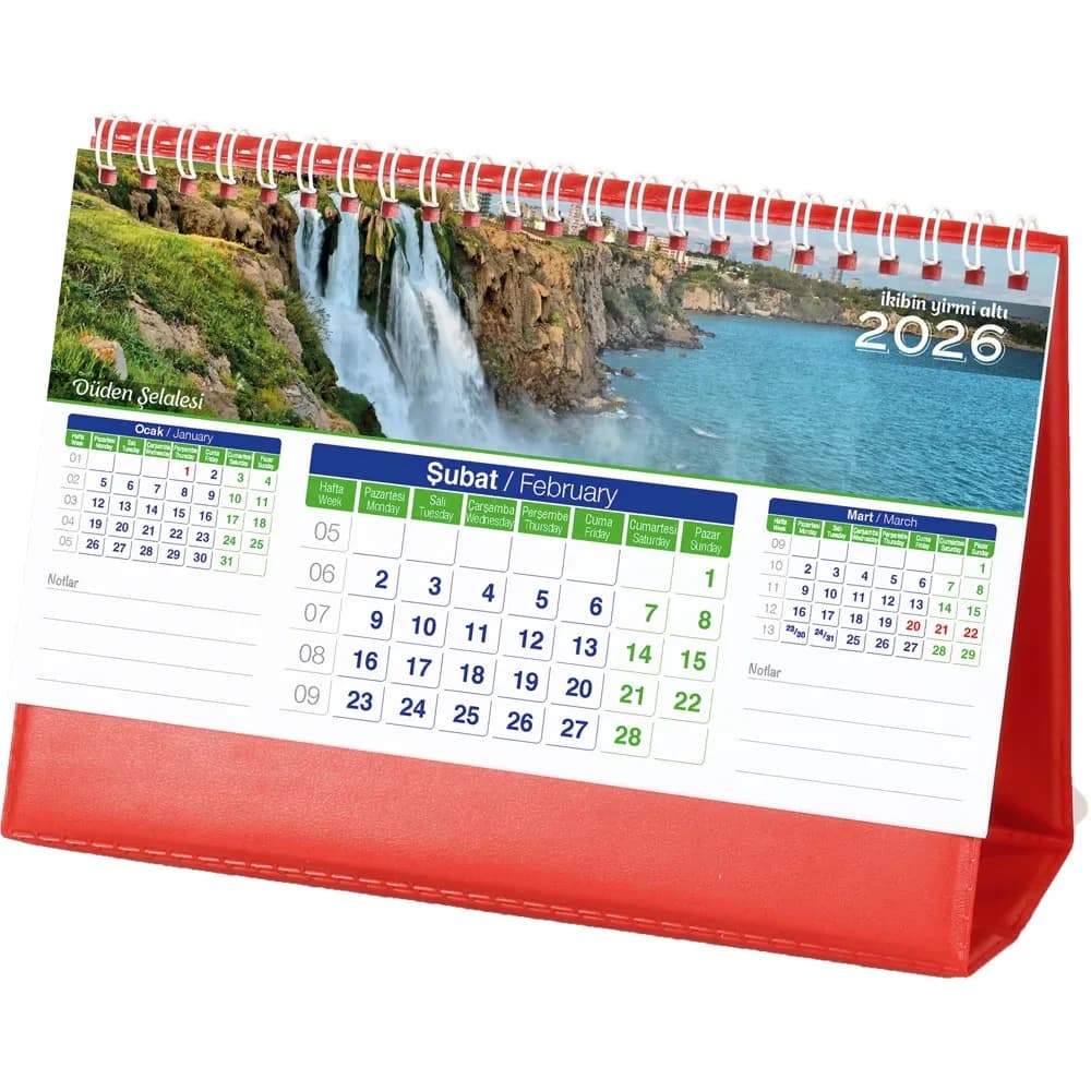 Promosyon Manzara Masa Takvimi AMT-01-BK - Toptan Baskılı